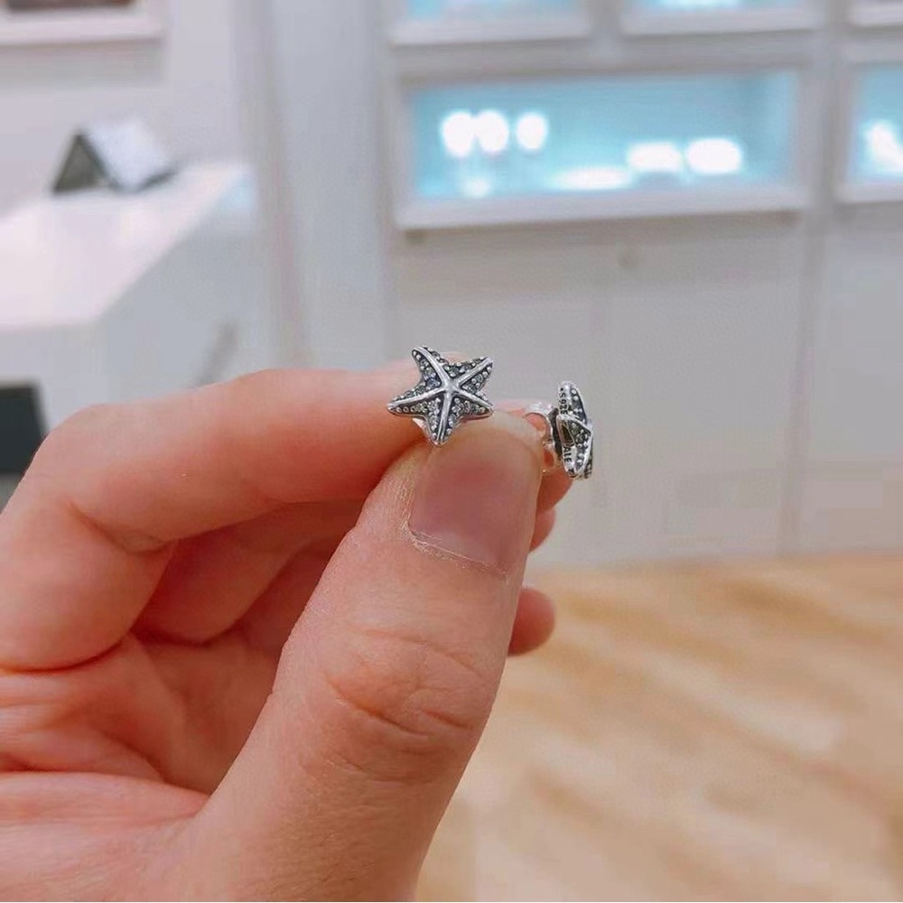 Pandora Silver Starfish Earrings